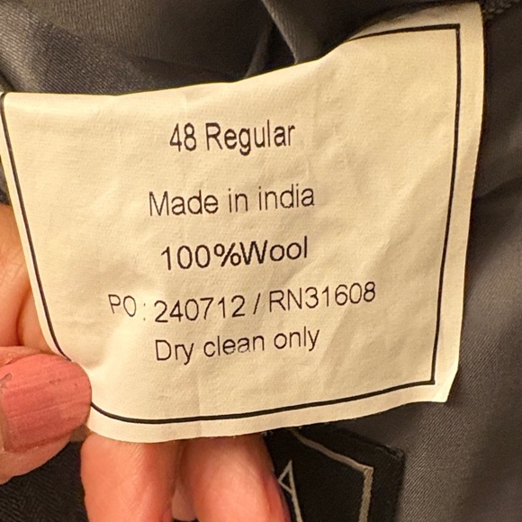 Jos. A. Bank Charcoal Blazer Gray Wool Business Suit Coat Formal Sport-coat EUC - Picture 6 of 17